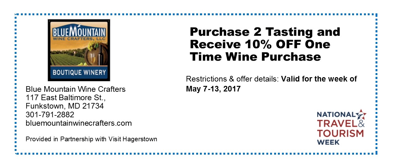 Hagerstown Tourism Offers - Blue Mountain Wine Crafters LLC